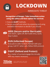 Load image into Gallery viewer, nSide Emergency Response Protocol Safety Signs